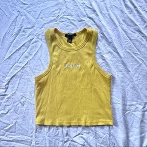 yellow forever 21 honey tank